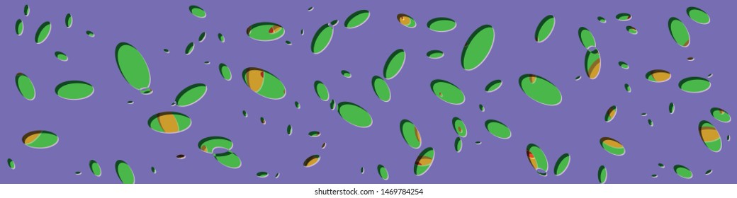 Abstract Generative Art color distributed ellipse holes background illustration