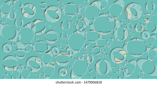 Abstract Generative Art color distributed ellipse holes background illustration