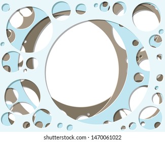 Abstract Generative Art color distributed circles holes background illustration