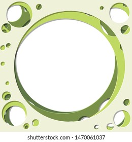 Abstract Generative Art color distributed circles holes background illustration
