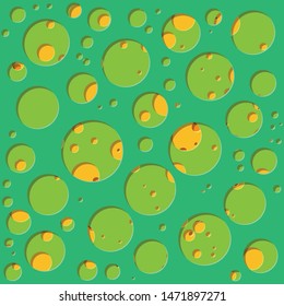 Abstract Generative Art color distributed circles holes background illustration