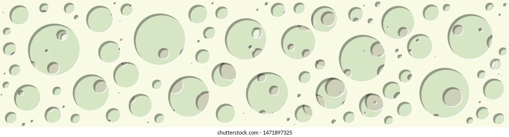 Abstract Generative Art color distributed circles holes background illustration