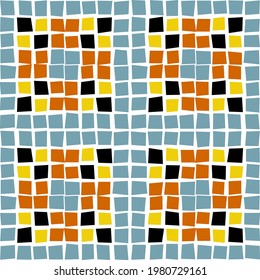 Abstract generative art color pattern vector tile