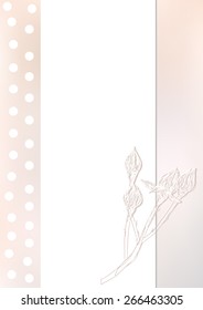 Abstract gentle beige wedding background  Mother's Day love vector 