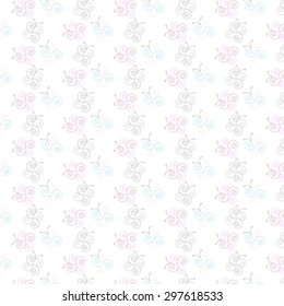 Abstract Gentle Butterflies Pattern Background