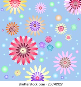 Abstract   gentle floral background (vector)