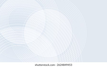 Abstract Gentle White Wave Lines on Soft Blue Backdrop, Modern Curve Design for Digital Backgrounds, Elegant Geometric Pattern for Presentations and Creative Projects