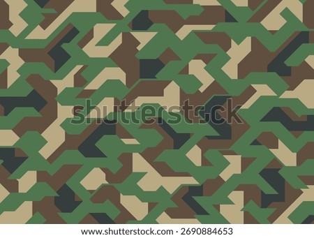 Abstract Geo camouflage pattern background. Vector illustration art backdrop