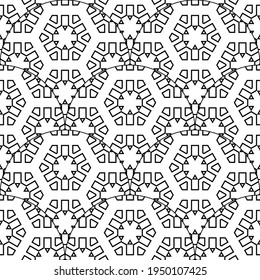 Resumen de la escala de geo-pez sin fisuras. Baldosas ornamentales, fondo de mosaico.  Tarjeta infinita de trabajo en mosaico.  Motivos geométricos modernos.
