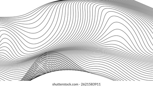 Abstract Geographic lines on a white background. Vector illustration geography design