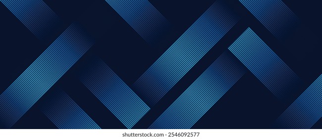 Abstractas fondo geométrico con líneas circulares degradadas azules. Concepto futurista moderno. Traje para la presentación, Sitio web, cubierta, cartel, Anuncio con fondo oscuro.