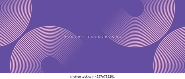 Abstract geomatric background with white gradient circle lines. Modern futuristic concept. Suit for presentation, website, cover, poster, banner with red background.	