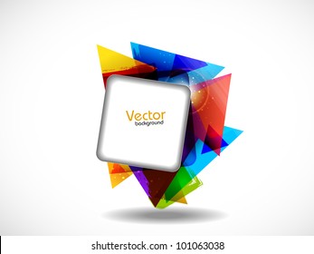Abstract geomatric shapes background with colorful design for text project used and copy space, isolated on white. EPS 10, vector illustration.