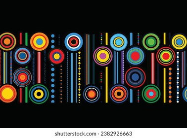 Abstract geomerty pattern. Circle geomerty vector pattern.