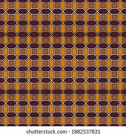 Abstract geometirc seamless pattern vector design. Silver grid border for polygons and squares ornament. Kids fashion endless pattern. Interior decor print.