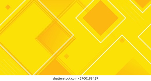 abstract geometri square shape white,red,orange on yellow background.