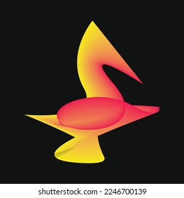 Resumen Diseño de línea vectorial Geometri coloreado 