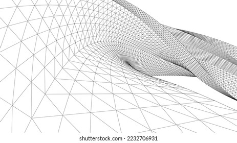 abstract geometric 3d background vector illustration