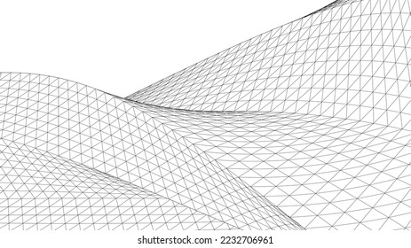 abstract geometric 3d background vector illustration