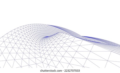 abstract geometric 3d background vector illustration