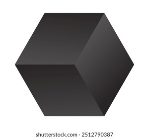 Abstract geometric 3D shape logo with vector elements, featuring a modern design that creates a standout background and icon for creative branding.