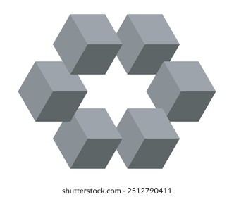 Logotipo geométrico Abstractas en 3D con Elementos de Vector y un diseño moderno, creando un fondo llamativo y llamativo perfecto para la marca, los íconos y la identidad visual.