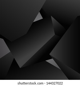 Abstract geometric 3d shape. Modern vector background