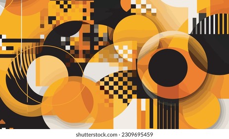 Abstract geometric 3d shapes background vector illustration design 