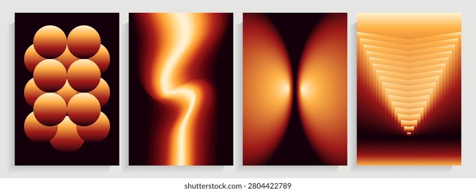 Abstract Geometric Amber Spheres and Funnel Vector Backgrounds