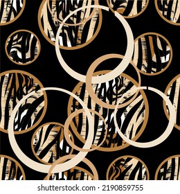 Abstract geometric animal skin pattern. Vector Illustration.