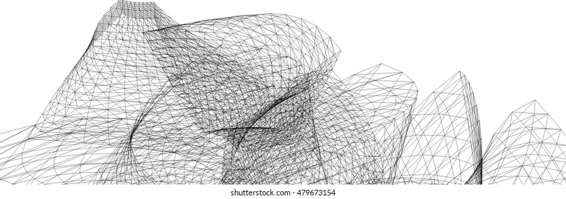 abstract geometric architectural background