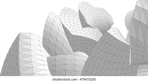 abstract geometric architectural background