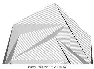 abstract geometric architectural background vector illustration