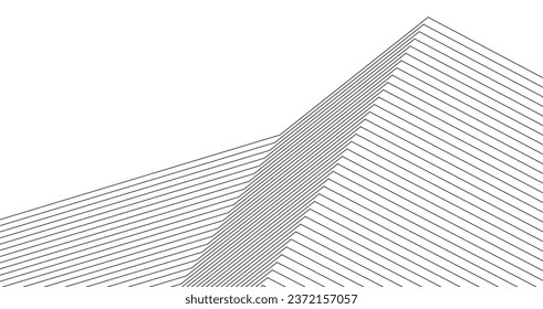 abstract geometric architecture 3d rendering