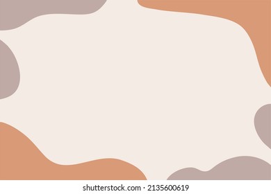 Abstract geometric art background with shapes and text field, trendy colors of modern art in abstract modern style for posters, postcards, banners. Vector illustration