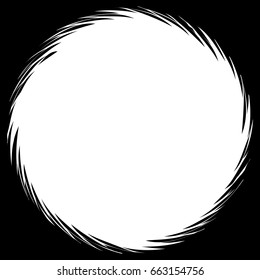 Abstract geometric art with circular motif. Geometric black and white illustration