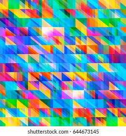 Abstract geometric art colorful background with vibrant colors.