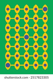 Abstract geometric art colorful pattern in simple geometric shapes vector design for print and your project