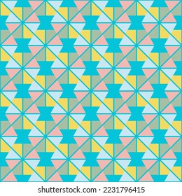 Abstract geometric art deco, background pattern.
