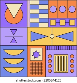 Abstract Geometric Art Design. Creative Geometric Wall Art Vector