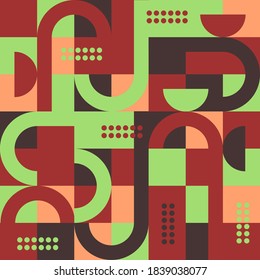 Abstract geometric art, modern geometry wallpaper, fabric print