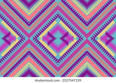 Abstract geometric art, geometric pattern, seamless pattern in tribal, western style, Aztec geometric pattern. For carpet, wallpaper, clothing, wrap, fabric, cover, textile.