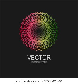 Abstract geometric art print. Vector illustration bright design. Vector graphic element.