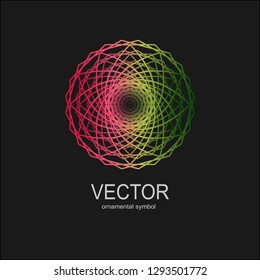 Abstract geometric art print. Vector illustration bright design. Vector graphic element.