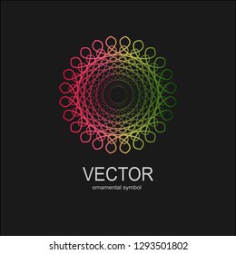 Abstract geometric art print. Vector illustration bright design. Vector graphic element.
