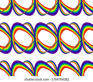 Abstract geometric art rainbow pattern. Can be used for wallpaper, pattern fills, textile, web page background, surface textures, Image for advertising booklets, banners.