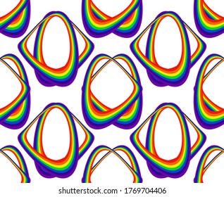 Abstract geometric art rainbow pattern. Can be used for wallpaper, pattern fills, textile, web page background, surface textures, Image for advertising booklets, banners.