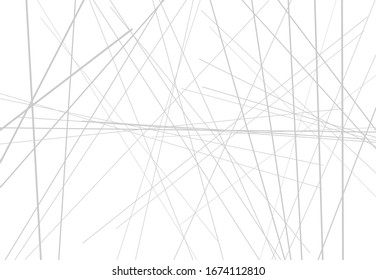 Abstract geometric art with random, chaotic lines. Straight crossing, intersecting lines texture, stripes pattern