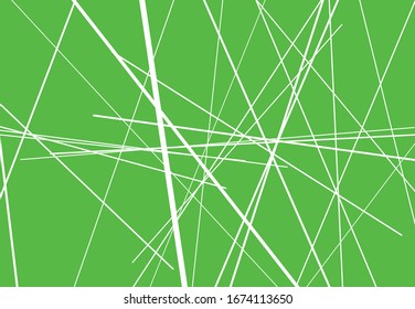 Abstract geometric art with random, chaotic lines. Straight crossing, intersecting lines texture, stripes pattern