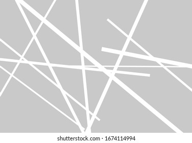 Arte geométrico abstracto con líneas caóticas y aleatorias. Cruce recto, textura de líneas entrelazadas, patrón de rayas